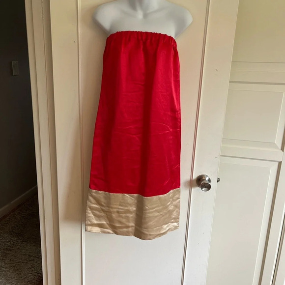 Marc Jacobs tube dress fucshia designer wedding silk linen blend size small - Picture 3 of 11